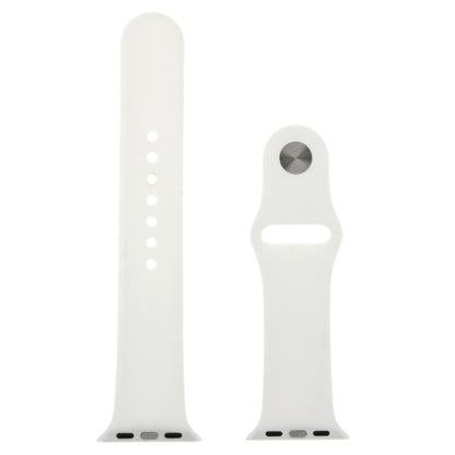 For Apple Watch Sport 42mm High-performance Longer Rubber Sport Watch Band with Pin-and-tuck Closure(White) by buy2fix