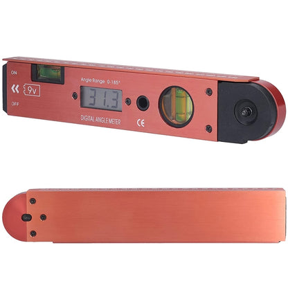 Digital LCD Display Angle Meter with Spirit Level - Laser Rangefinder by buy2fix | Online Shopping UK | buy2fix