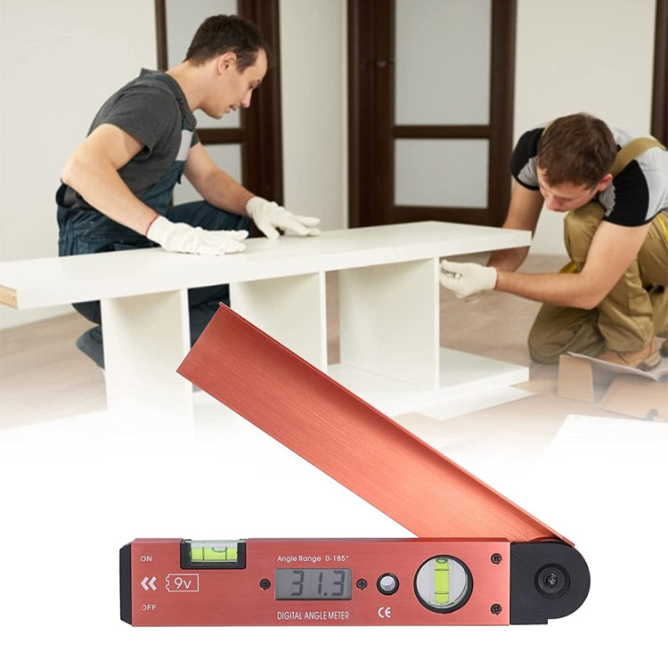 Digital LCD Display Angle Meter with Spirit Level - Laser Rangefinder by buy2fix | Online Shopping UK | buy2fix