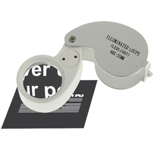 40X-25MM LED Illuminated Loupe / Jewelry Magnifier - Detection Jewelry by buy2fix | Online Shopping UK | buy2fix