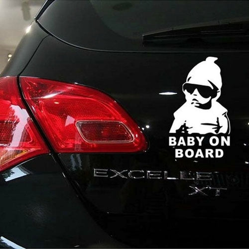Baby On Board Pattern Vinyl Car Sticker, Size: 20cm x 13cm(White) by buy2fix