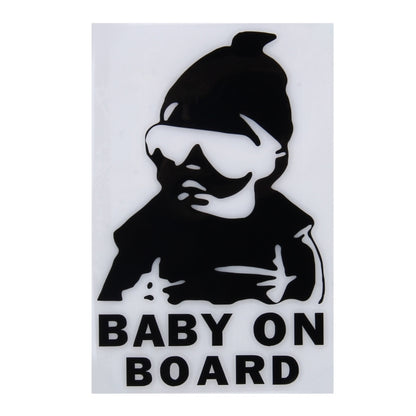 Baby On Board Pattern Vinyl Car Sticker, Size: 20cm x 13cm(Black) by buy2fix