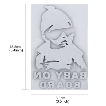Baby On Board Pattern Vinyl Car Sticker, Size: 20cm x 13cm(Black) by buy2fix