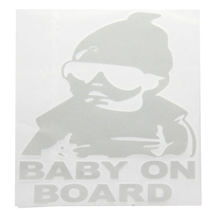 Baby On Board Pattern Vinyl Car Sticker, Size: 20cm x 13cm(White) by buy2fix