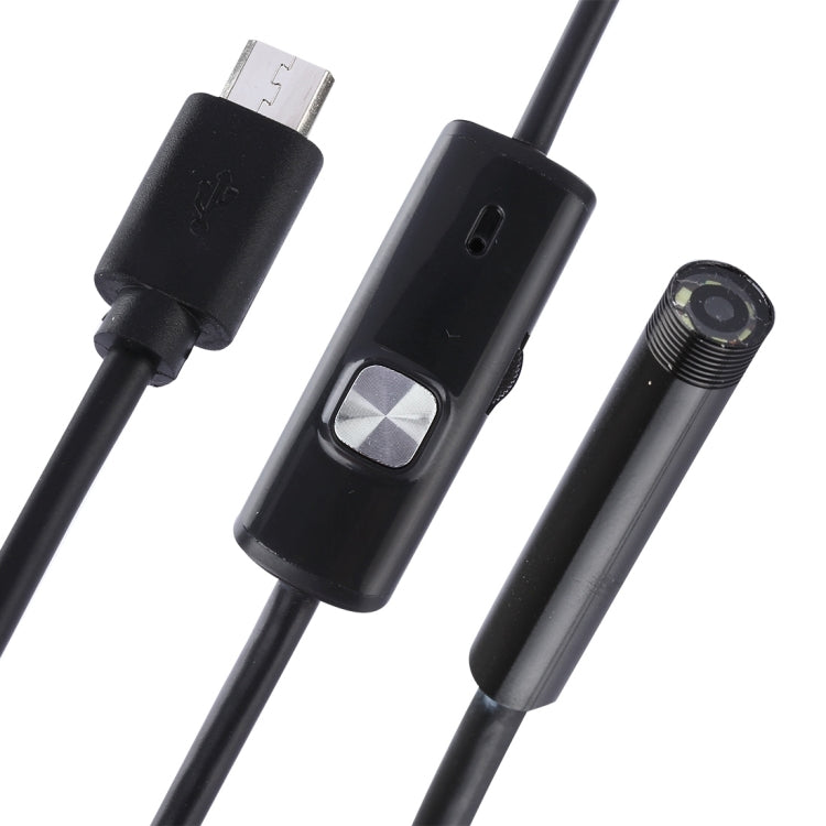 Micro USB Endoscope Snake Tube Inspection Camera with 6 LED for OTG Android Phone, Lens Diameter: 7mm, Length: 5m Hard Cable -  by buy2fix | Online Shopping UK | buy2fix