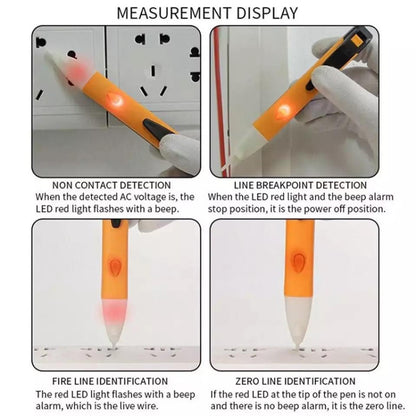 Pen Non-contact AC Voltage Alert Detector 90V-1000V (Yellow) - Voltage Detector by buy2fix | Online Shopping UK | buy2fix