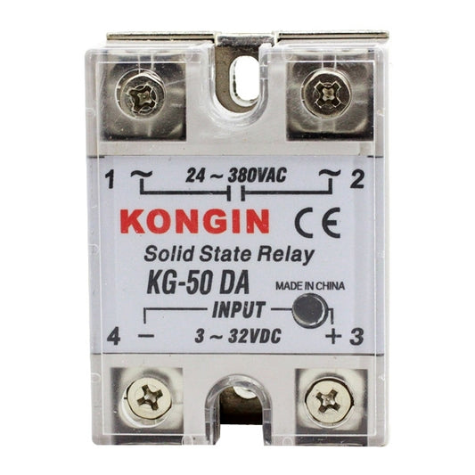 KONGIN KG-50DA AC 24-380V Solid State Relay for PID Temperature Controller, Input: DC 3-32V - Relays by buy2fix | Online Shopping UK | buy2fix
