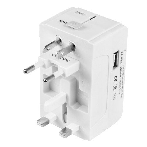 933L 4 in 1 (EU + UK + AU + US Plug) Universal USB Charger Travel Adaptor - Plug Adaptor by buy2fix | Online Shopping UK | buy2fix