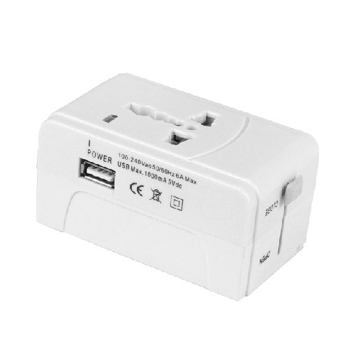 933L 4 in 1 (EU + UK + AU + US Plug) Universal USB Charger Travel Adaptor - Plug Adaptor by buy2fix | Online Shopping UK | buy2fix