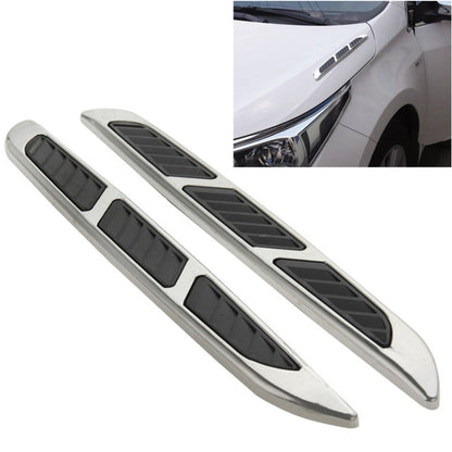 2 PCS Bonnet Air Flow Vent Fender Sticker for Car Decoration, Size: 36.5cm x 3.5cm x 1cm by buy2fix