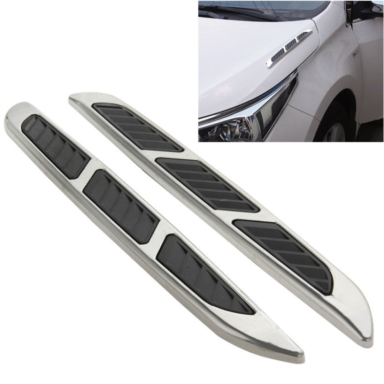 2 PCS Bonnet Air Flow Vent Fender Sticker for Car Decoration, Size: 36.5cm x 3.5cm x 1cm by buy2fix