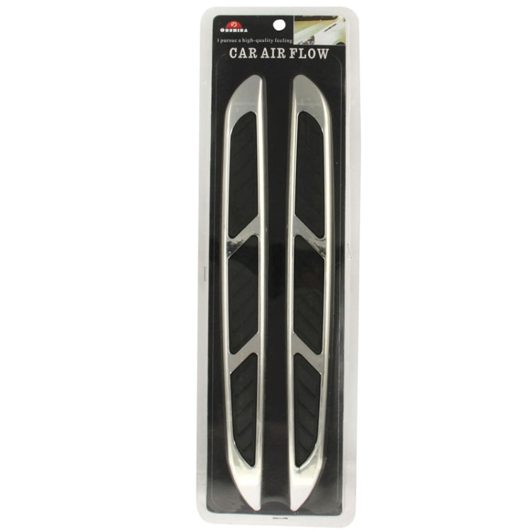2 PCS Bonnet Air Flow Vent Fender Sticker for Car Decoration, Size: 36.5cm x 3.5cm x 1cm by buy2fix