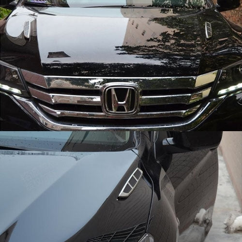 2 PCS Bonnet Air Flow Vent Fender Sticker for Car Decoration, Size: 36.5cm x 3.5cm x 1cm by buy2fix