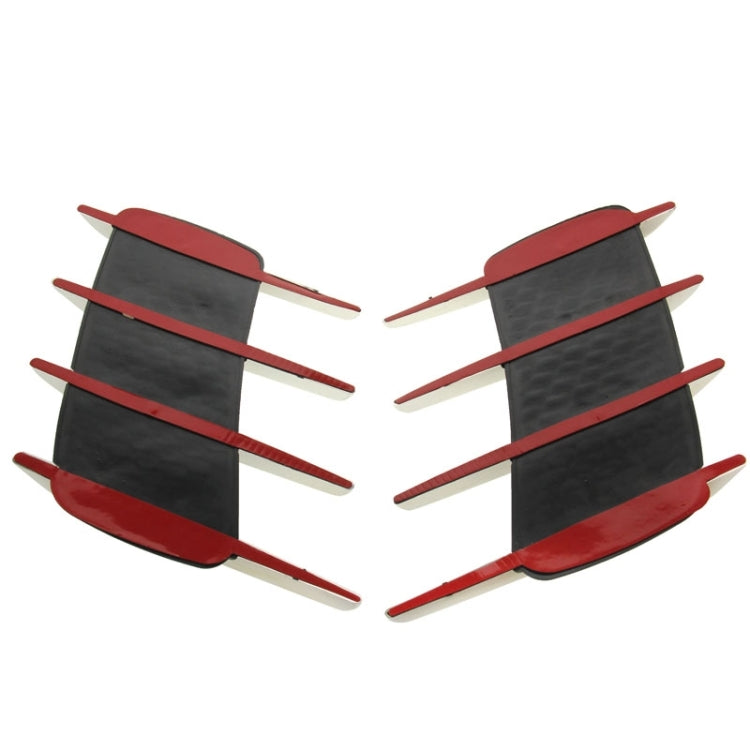 2 PCS Hood Side Shark Gill Simulation Air Flow Vent Fender Sticker for Car Decoration, Size: 22cm x 20cm x 2cm by buy2fix