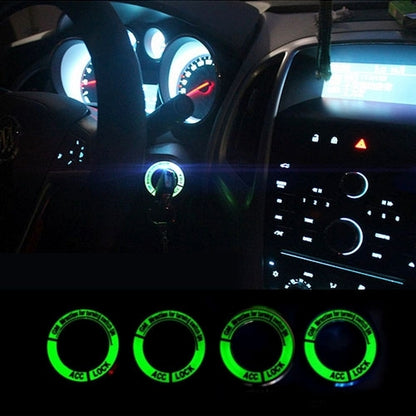 Fluorescent Aluminum Alloy Ignition Key Ring, Inside Diameter: 3.4cm(Blue) by buy2fix