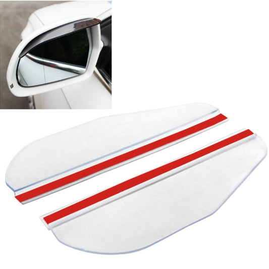 2 PCS Flexible Shielding Rain Board Sun Visor Shade Rearview Mirror for Car Rearview Mirrors(Transparent) by buy2fix