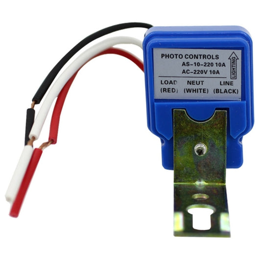 AS-10 220V 10A Waterproof Auto On Off Street Light Sensor Control Switch - Switch by buy2fix | Online Shopping UK | buy2fix