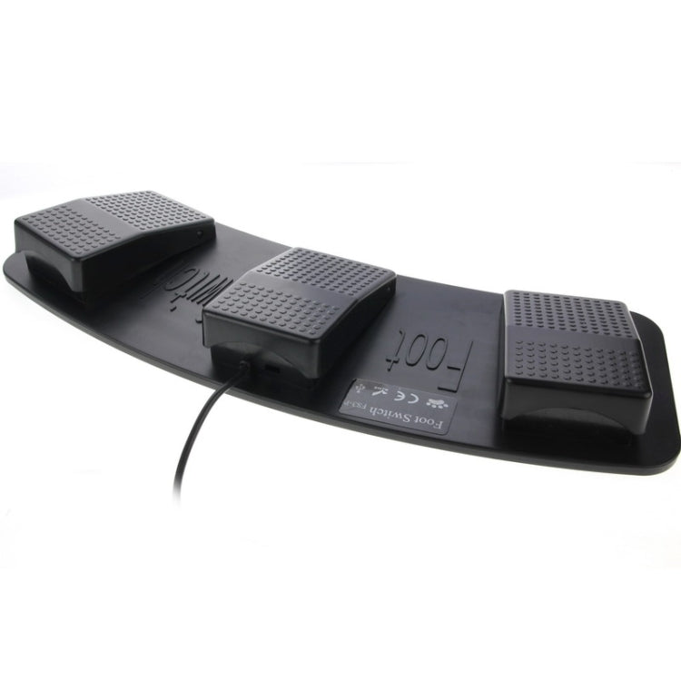 PC USB Triple Action Foot Switch(Black) - Other by buy2fix | Online Shopping UK | buy2fix
