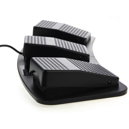 PC USB Triple Action Foot Switch(Black) - Other by buy2fix | Online Shopping UK | buy2fix
