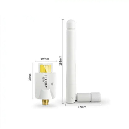 Mini High Power 802.11N 150M Wireless USB Adapter Card(White) by buy2fix