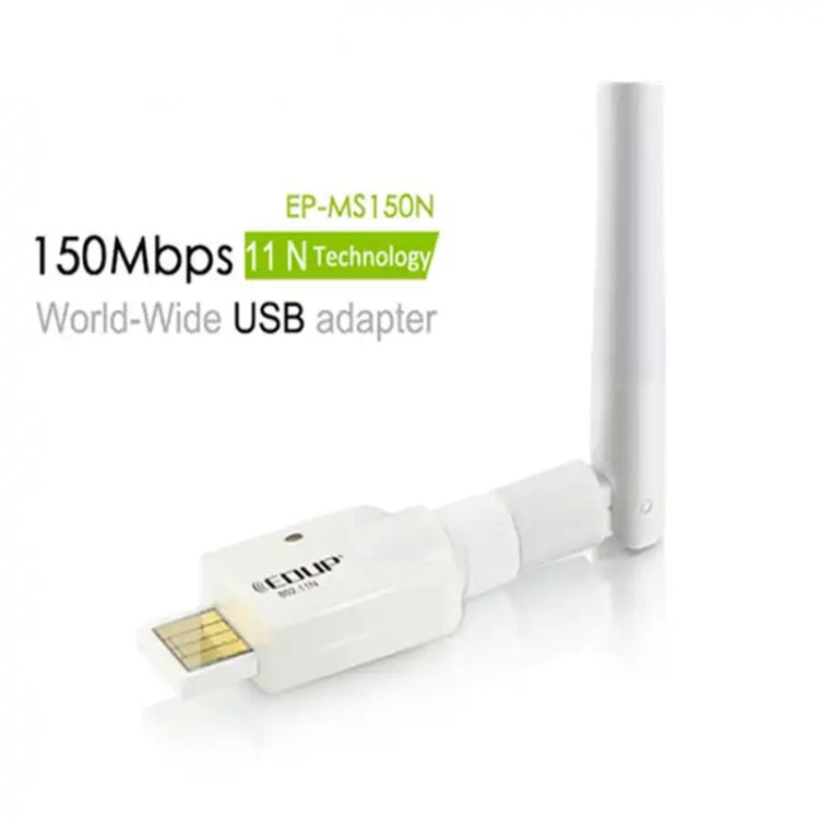 Mini High Power 802.11N 150M Wireless USB Adapter Card(White) by buy2fix