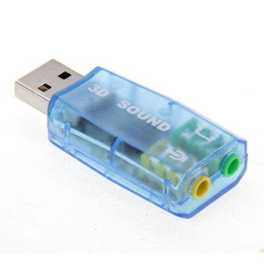 USB DSP 5.1 Externer Soundkartenadapter Monokanal (Farbe zufällige Lieferung)
