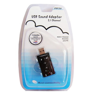 2.1 Channel USB Sound Adapter(Black) - USB Sound by buy2fix | Online Shopping UK | buy2fix