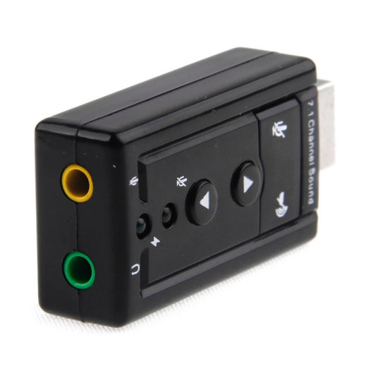 External USB 2.0 7.1 Channel 3D Virtual Audio Sound Card Adapter(Black) - USB Sound by buy2fix | Online Shopping UK | buy2fix