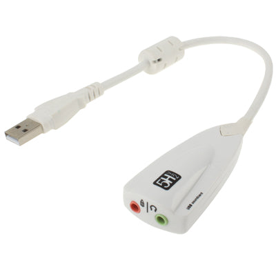 Steel Series 5H V2 USB 7.1 Channel Sound Adapter External Sound Card(White)