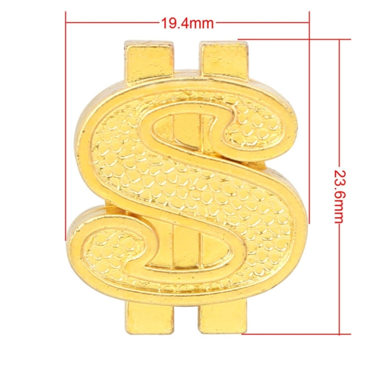 Universal 8mm Dollar Style Plastic Car Tire Valve Caps, Pack of 4(Gold) by buy2fix