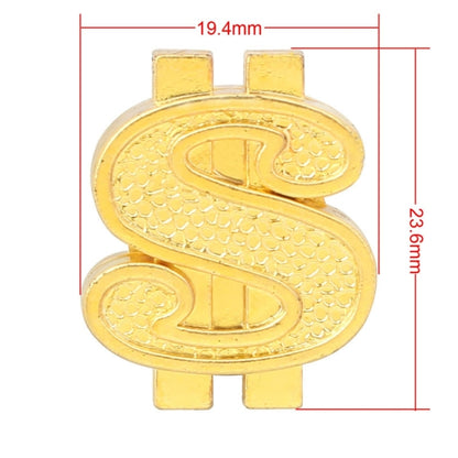 Universal 8mm Dollar Style Plastic Car Tire Valve Caps, Pack of 4(Gold) by buy2fix