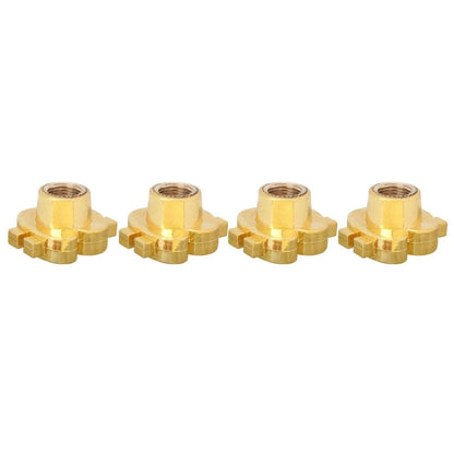 Universal 8mm Dollar Style Plastic Car Tire Valve Caps, Pack of 4(Gold) by buy2fix