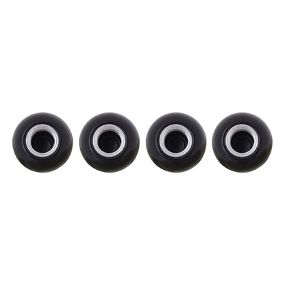 Universal 8mm American Billiards No.8 Ball Style Plastic Car Tire Valve Caps, Pack of 4(Black) by buy2fix