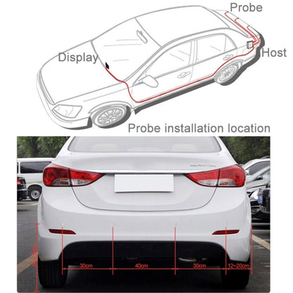Auto Electromagnetic Back-Up Parking 4 x Sensors, Detecting Distance: 0.3-3m(Black) - Radar Detectors by buy2fix | Online Shopping UK | buy2fix