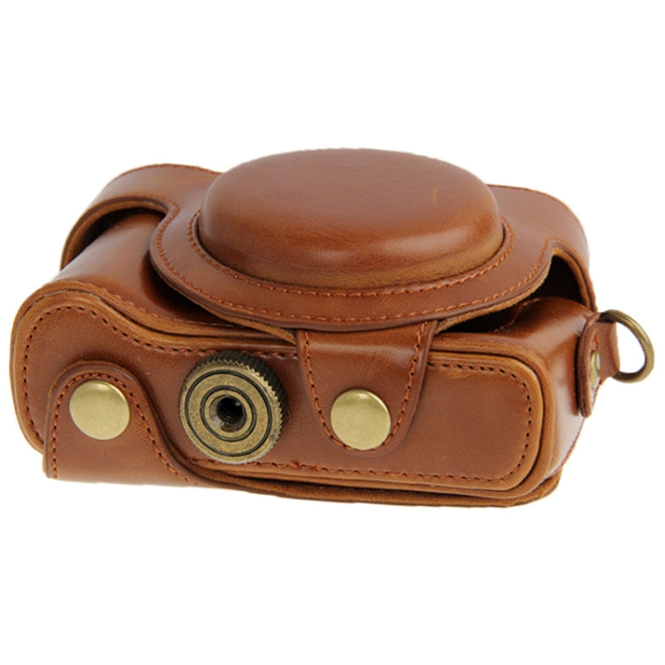 Leather Camera Case Bag for Sony HX50 (Brown) by buy2fix