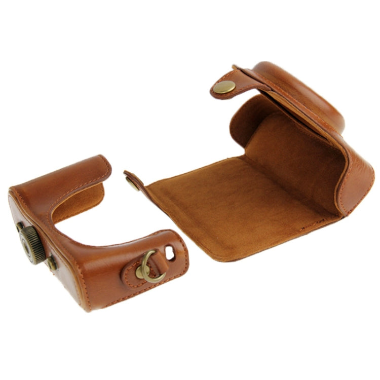 Leather Camera Case Bag for Sony HX50 (Brown) by buy2fix