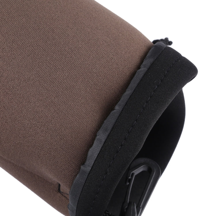 Neoprene SLR Camera Lens Carrying Bag Pouch Bag with Carabiner, Size: 10x18cm(Black) by buy2fix