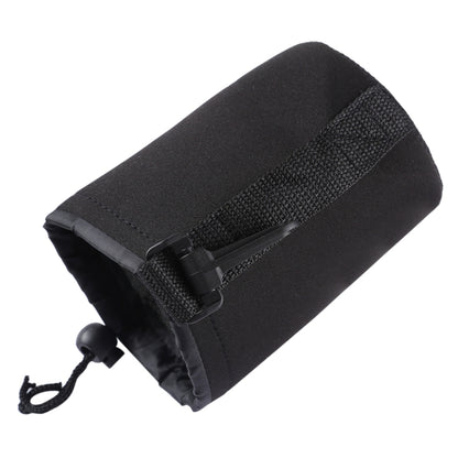 Neoprene SLR Camera Lens Carrying Bag Pouch Bag with Carabiner, Size: 10x14cm(Black) by buy2fix