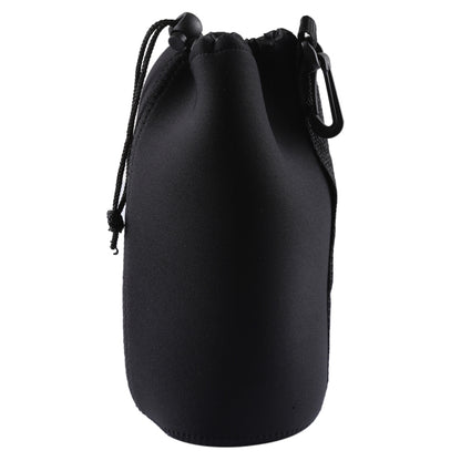 Neoprene SLR Camera Lens Carrying Bag Pouch Bag with Carabiner, Size: 10x22cm(Black) by buy2fix