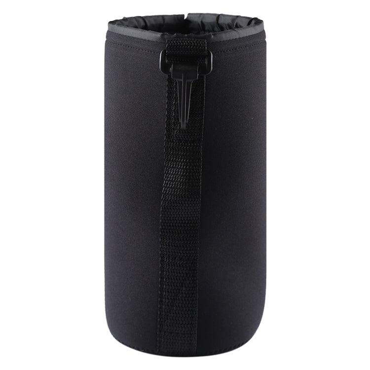 Neoprene SLR Camera Lens Carrying Bag Pouch Bag with Carabiner, Size: 10x22cm(Black) by buy2fix