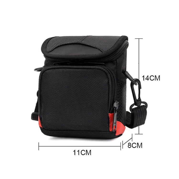 Universal Mini Digital Cloth Camera Bag with Strap, Size: 115 x 105 x 155mm(Black) by buy2fix