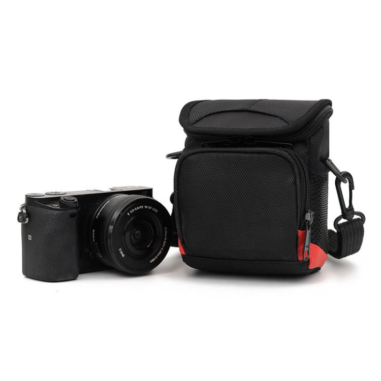 Universal Mini Digital Cloth Camera Bag with Strap, Size: 115 x 105 x 155mm(Black) by buy2fix