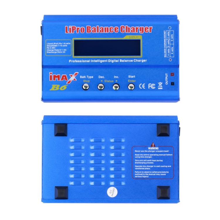 iMax B6 Digital LCD RC Lipo NiMh Battery Balance Charger(Blue) - Charger by buy2fix | Online Shopping UK | buy2fix