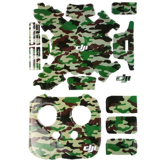 4D Imitation Carbon Fiber PVC Water Resistance Sticker Kit for DJI Phantom 3 Quadcopter & Remote Controller & Battery(Camouflage Pattern) -  by buy2fix | Online Shopping UK | buy2fix