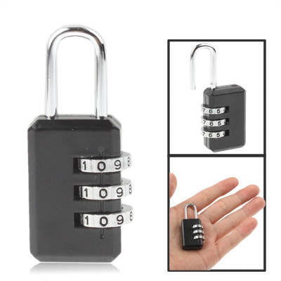 3 Digit Resettable Combination Security Travel Lock(Random Color Delivery) - Padlocks by buy2fix | Online Shopping UK | buy2fix