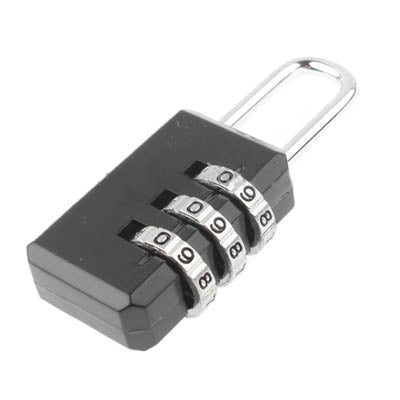 3 Digit Resettable Combination Security Travel Lock(Random Color Delivery) - Padlocks by buy2fix | Online Shopping UK | buy2fix