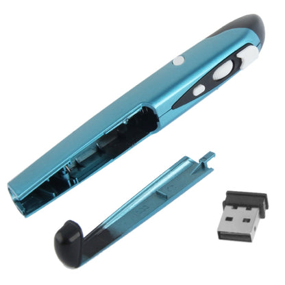 2.4GHz 500 / 1000DPI Wireless Pen Mouse with USB Mini Receiver, Transmission Distance: 10m(Blue) by buy2fix