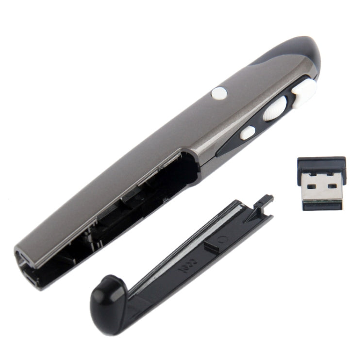 2.4GHz 500 / 1000DPI Wireless Pen Mouse with USB Mini Receiver, Transmission Distance: 10m(Grey) by buy2fix