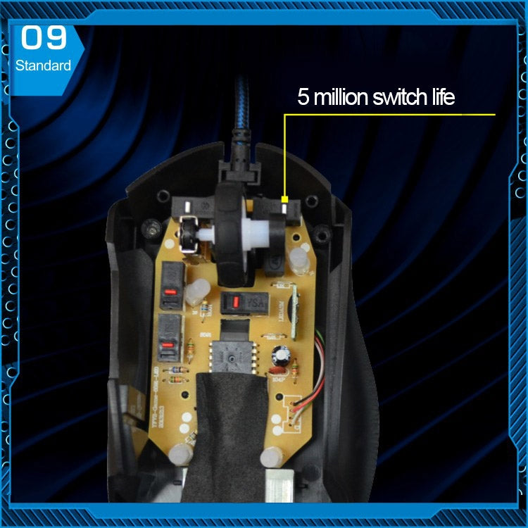 T7 Wired 3 Color Changeable 1200 DPI 1600DPI 2400DPI Gaming USB Optical Mouse by buy2fix