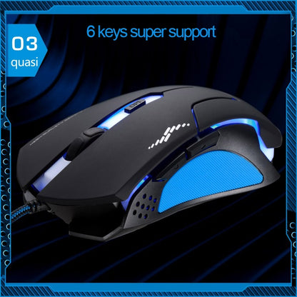 T7 Wired 3 Color Changeable 1200 DPI 1600DPI 2400DPI Gaming USB Optical Mouse by buy2fix